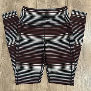 Athleta High Rise‎ Expanse Stripe Chaturanga Full Length Leggings Size XXS